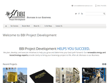 Tablet Screenshot of bbiprojectdevelopment.com
